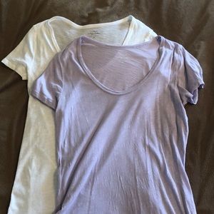 BOGO: 2 J. Crew Vintage Cotton Scoopneck T-shirts